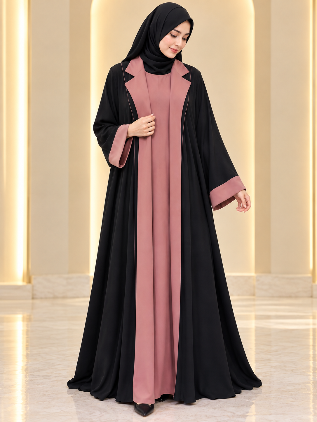 Premium Jacket Style Coat Abaya